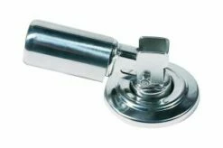 CK17F | 1.7”/43mm Flanged S/s Step Swivels (pair) - Flange Bolts To Deck