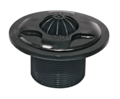 HD54C+B | 1.5” Fixed Grate Inlet - Black